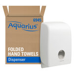 Distributeur d'essuie-mains pliés Aquarius™, 265 x 136 x 399 mm, blanc