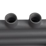 vidaXL Sèche-serviettes eau chaude à rails droits gris 600x1160 mm