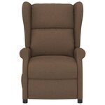 vidaXL Fauteuil de massage électrique à oreilles marron tissu