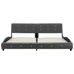 vidaXL Cadre de lit Gris Similicuir 180 x 200 cm