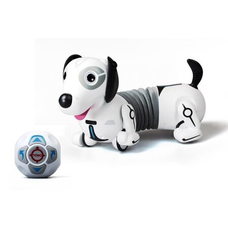 Silverlit ycoo - robo dackel - chien extensible jusqu'a 40cm télécommandé ou autonome - 5 ans et +