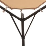 vidaXL Chapiteau tente 3 x 3 m Acier Beige