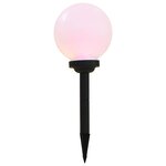 vidaXL Lampes solaires sphériques LED de jardin 6 Pièces 20 cm RVB
