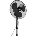 Ventilateur sur pied réglable 102 - 125 cm 45W Diam 40 cm noir MESKO