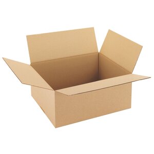 Caisse américaine kraft brun simple cannelure h 16 x l 27 x p 36 cm - lot de 25 - tailleur ondulys