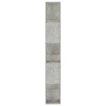 vidaXL Bibliothèque/Séparateur de pièce Gris béton 80x24x159 cm