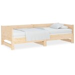 vidaXL Lit coulissant Bois de pin solide 2x(90x200) cm
