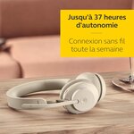 Jabra evolve2 65 casque pc sans fil avec station de charge - casque audio certifié uc anti-bruit avec batterie longue durée - ad