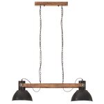 vidaXL Lampe suspendue industrielle 25 W Noir 109 cm E27