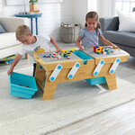 Kidkraft table de jeu et briques de construction play n store naturel