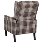vidaXL Fauteuil inclinable de massage Beige Tissu