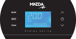 Radiateur électrique à inertie en pierre naturelle gris - dual kherr silex perle - 1500w - programmable - eco design - mazda