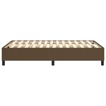 vidaXL Sommier à ressorts de lit Marron foncé 120x200 cm Tissu