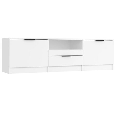vidaXL Meuble TV Blanc 140x35x40 cm Bois d'ingénierie
