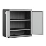 Keter armoire de rangement basse logico xl noir et gris 93 cm