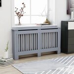 vidaXL Cache-radiateur Anthracite 152x19x81 cm MDF