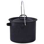 Esschert Design Jeu d'ustensiles de cuisine d'extérieur quatre pièces Noir