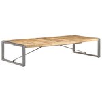 vidaXL Table basse 180x90x40 cm Bois de manguier brut