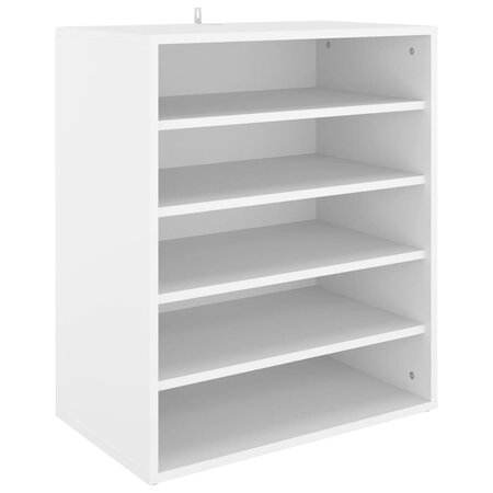 vidaXL Armoire à chaussures Blanc 60x35x70 cm Aggloméré