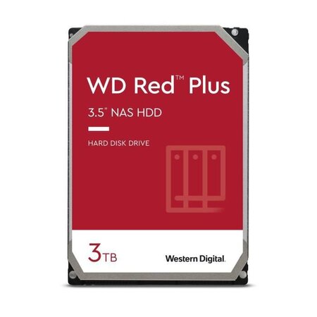 WD Red Plus - Disque dur Interne NAS - 3To - 5400 tr/min - 3.5 (WD30EFZX)