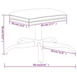 vidaXL Repose-pied Bordeaux 60x60x36 cm Tissu et similicuir