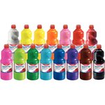 Gouache scolaire Giotto flacon 1 litre liquide couleur rouge écarlate
