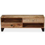 vidaXL Meuble TV Bois massif de manguier 120 x 30 x 40 cm