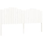 vidaXL Cadre de lit avec tête de lit blanc 200x200 cm bois massif