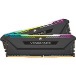 CORSAIR Mémoire PC DDR4 - VENGEANCE RGB PRO SL 32Go (2x16Go) - 3600Mhz - CAS 18 - Black (CMH32GX4M2D3600C18)
