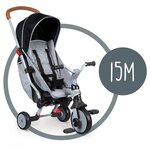 Smoby tricycle pliable 3 en 1 robin gris