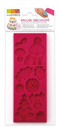 Moule en silicone pour pate à sucre Noel