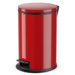 Hailo poubelle à pédale pure taille m 12 l rouge 0517-040