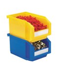 (lot   12 bacs) bac à bec plastique haute résistance jaune 347 x 210 x 150mm
