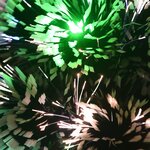 vidaXL Arbre de Noël pré-éclairé vert et blanc 64 cm fibre optique