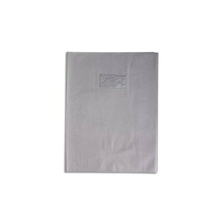 Protège-cahier Grain Cuir 20/100ème 24x32 Gris CALLIGRAPHE