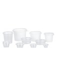 (lot  de 1000 pots) pot plastique transparent 25cl