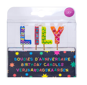 Bougies d'anniversaire lily