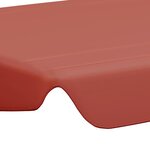 vidaXL Toit rechange balançoire Terre cuite 188/168x110/145 cm
