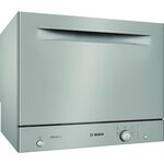Lave-vaisselle compact pose libre bosh sks51e38eu série 2 - 6 couverts - l55cm - 49db - inox