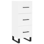 vidaXL Buffet haut Blanc 34 5x34x180 cm Bois d'ingénierie
