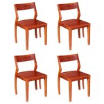 vidaXL Chaises à manger lot de 4 bois d'acacia massif