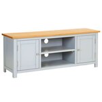 vidaXL Meuble TV 120x35x48 cm Bois de chêne massif