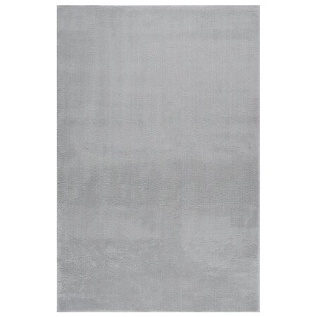 vidaXL Tapis shaggy doux lavable 200x290 cm Antidérapant Gris