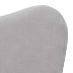 vidaXL Canapé pour enfants Gris clair Peluche douce