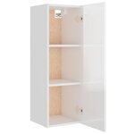 vidaXL Ensemble de meubles TV 8 Pièces Blanc brillant Bois d'ingénierie
