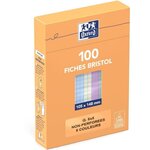 OXFORD 100 feuilles bristol - Petits carreaux - Blanc - 14,8 cm x 10,5 cm x 2,6 cm