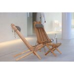 Repose pieds table basse lilly chêne