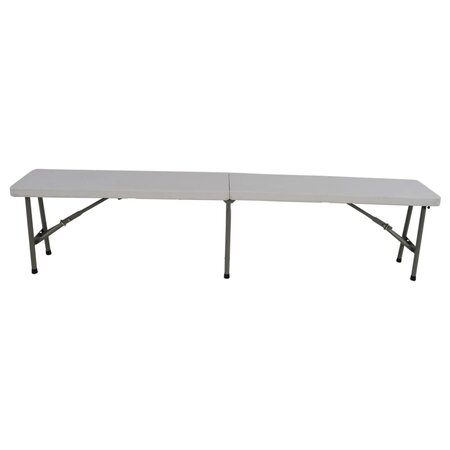 Lesli Living Blanc pliable 183x30x43 cm Blanc
