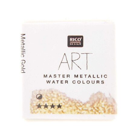 Peinture Aquarelle métallique 1/2 godet - Or