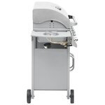 vidaXL Barbecue à gaz 4+1 zones de cuisson Argenté Inox